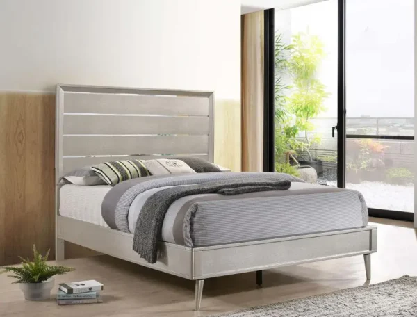 Queen Metallic Bed