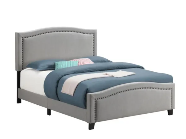 light Grey King Bed