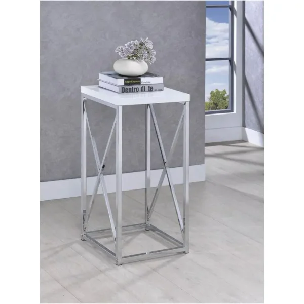 White Accent Table