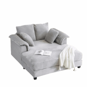Light Grey ribbed Cuddle Chair