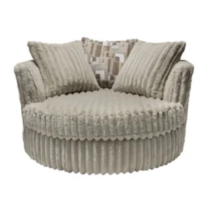 Giant Creme colored Swivel Chair